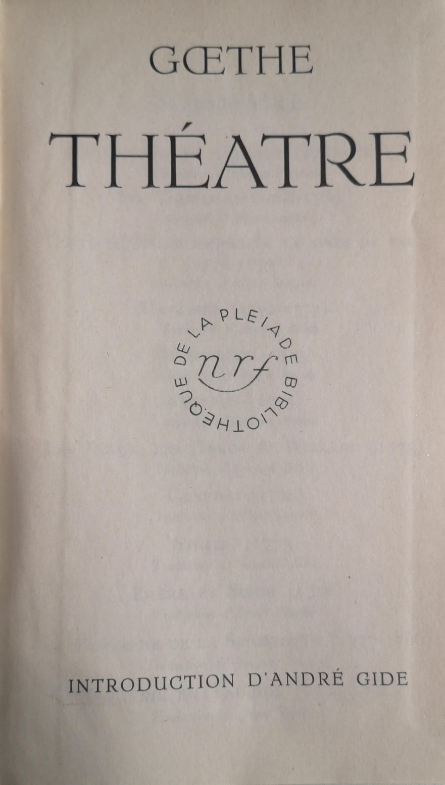 THEATRE COMPLET. - (prefazione di André Gide)