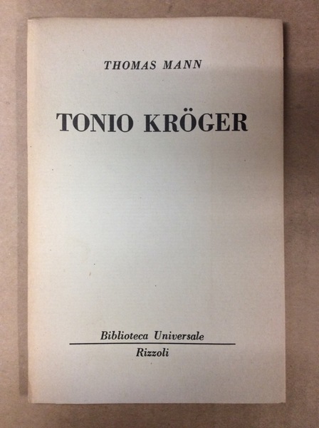 TONIO KROGER.