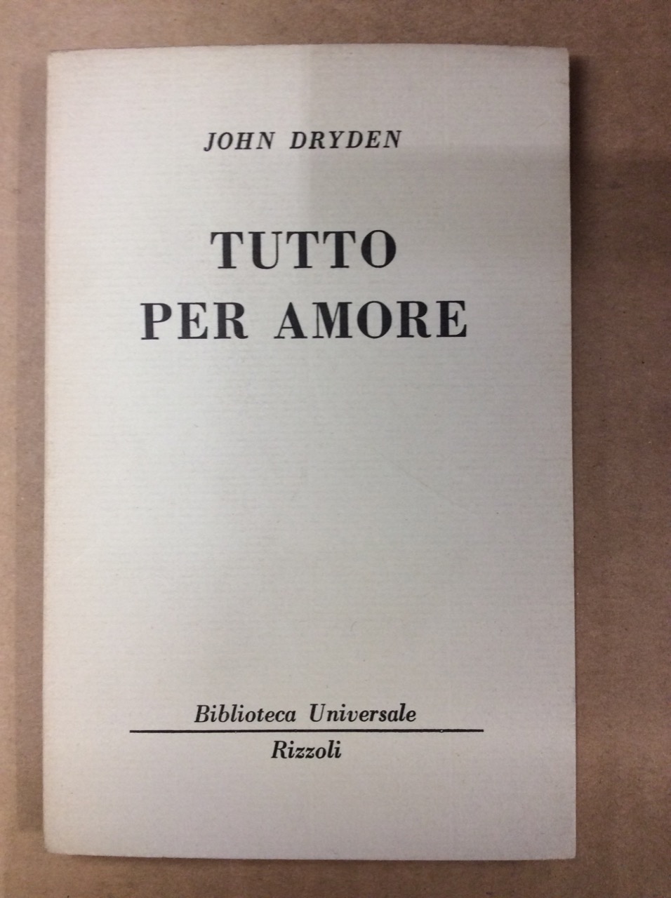 TUTTO PER AMORE.