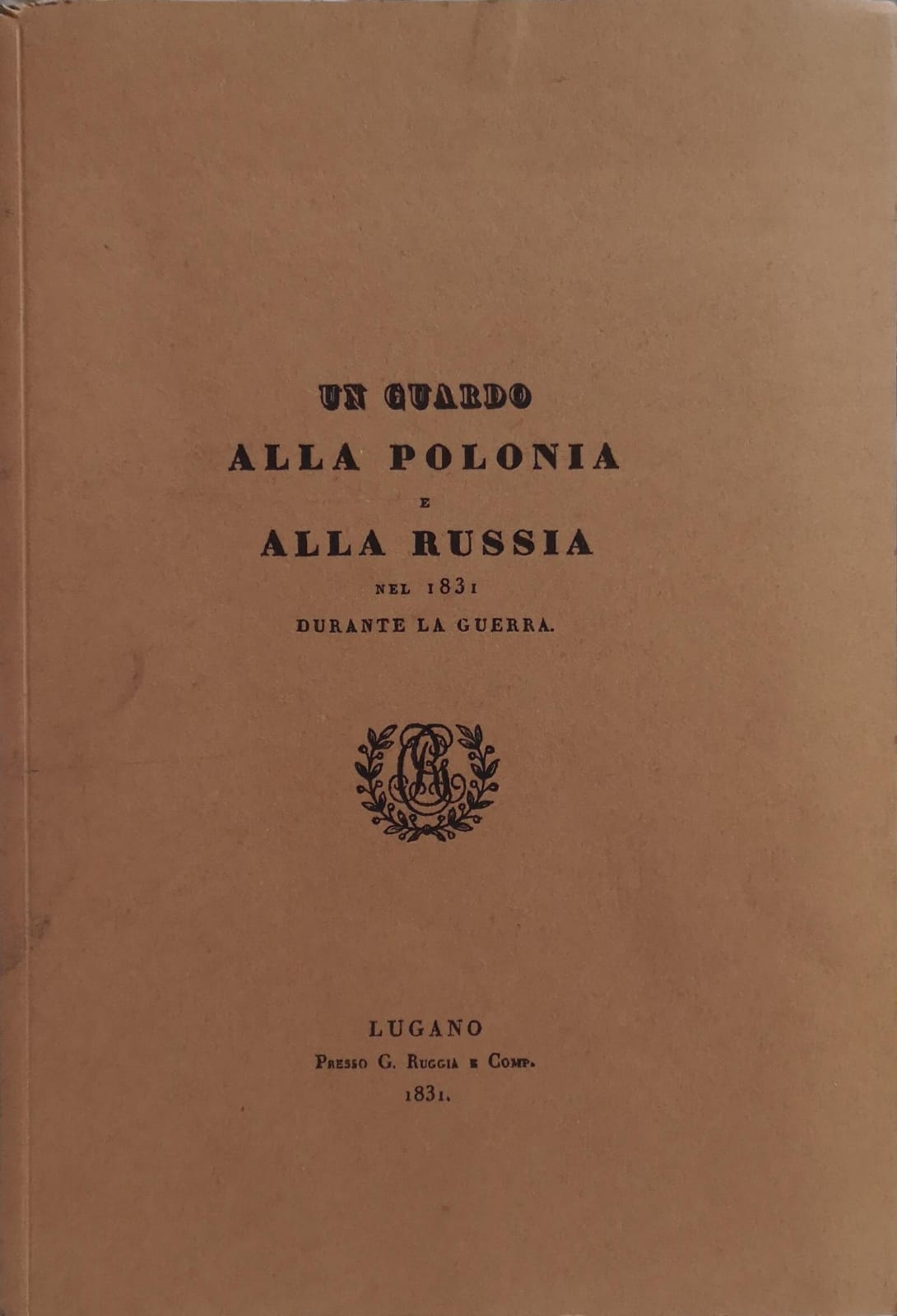 UN GUARDO ALLA POLONIA E ALLA RUSSIA NEL 1831 DURANTE …