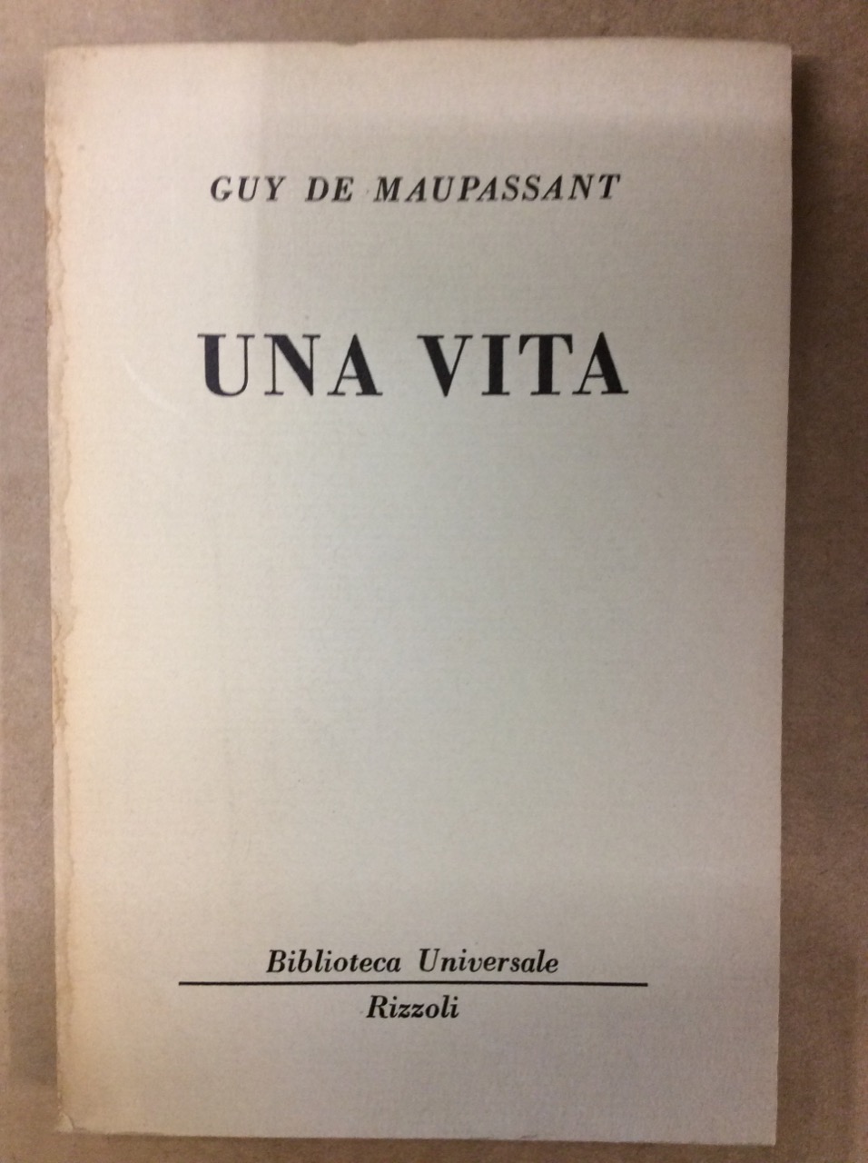 UNA VITA.