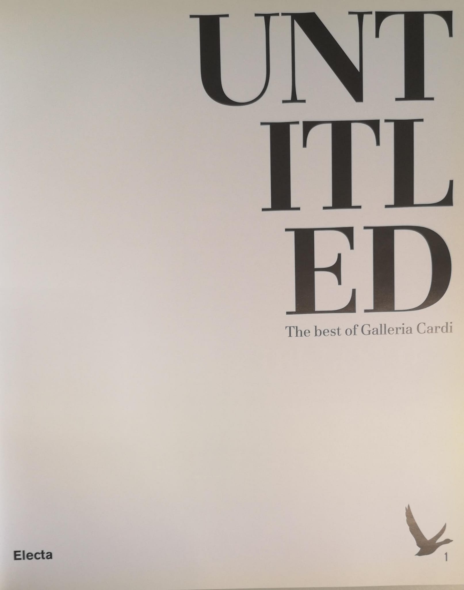 UNTITLED. THE BEST OF GALLERIA CARDI. EDIZ. ITALIANA E INGLESE.