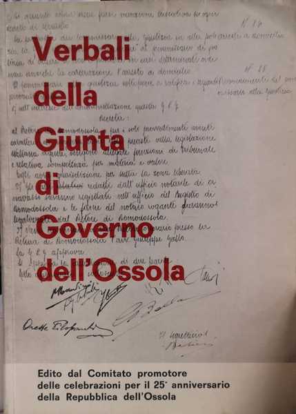 VERBALI DELLE SEDUTE DELLA GIUNTA PROVVISORIA DI GOVERNO DELLA REPUBBLICA …