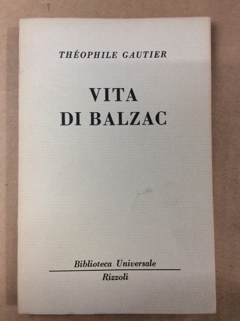 VITA DI BALZAC.