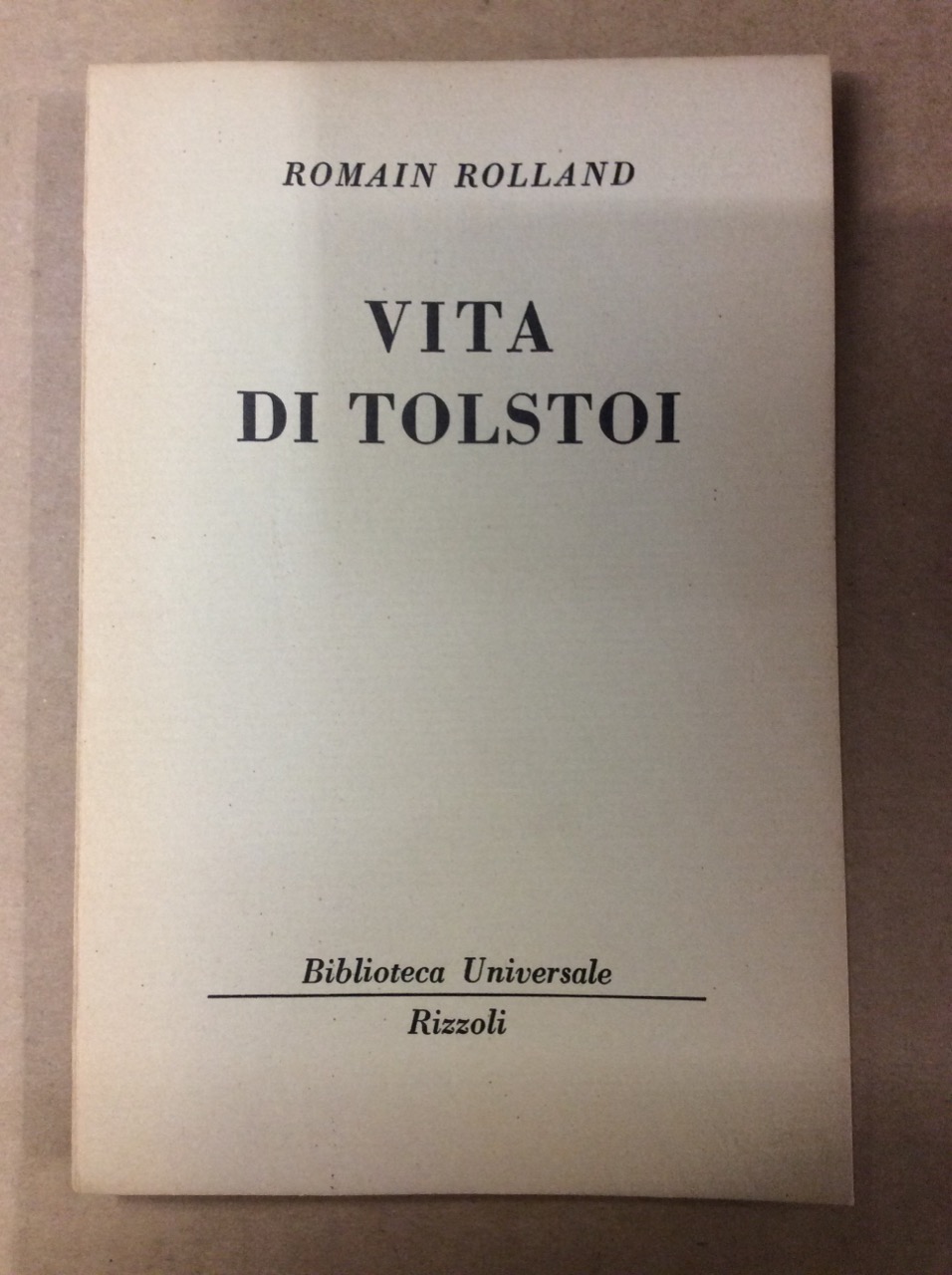 VITA DI TOLSTOI.