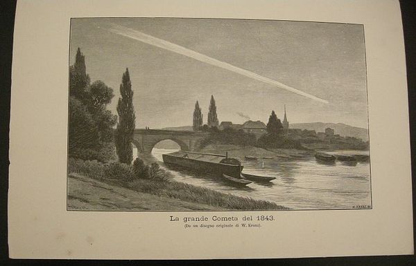 La grande Cometa del 1843 (da un disegno originale di …