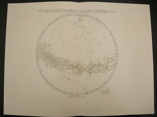 Distribuzione delle nebulose e degli ammassi stellari sull'emisfero settentrionale del …