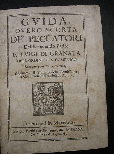 Guida ovvero scorta de' peccatori del Revereno Padre F. Luigi …