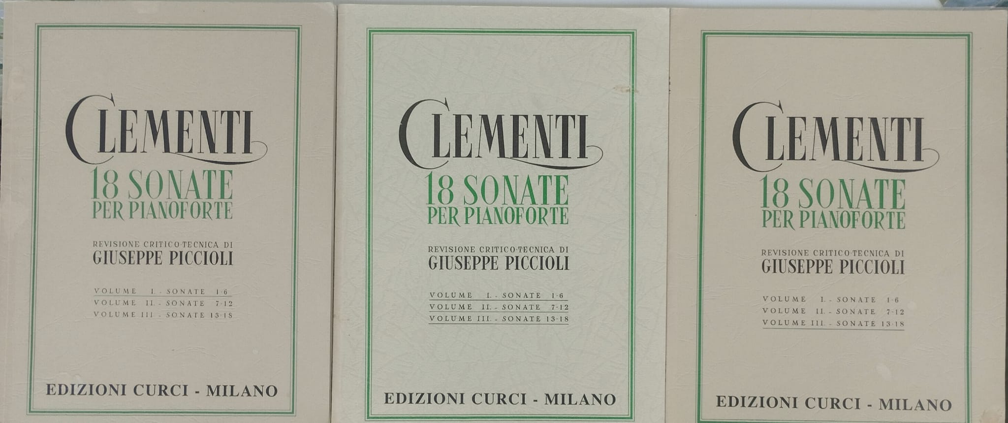 18 sonate per pianoforte. Revisione critico tecnica di Giuseppe Piccioli …