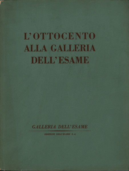 L'ottocento alla Galleria dell'esame