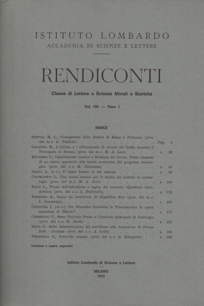 Rendiconti Volume 109 - Fasc. I