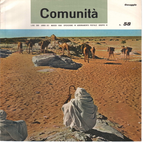 Comunità. Rivista mensile del Movimento Comunità. Anno XII n. 58 …