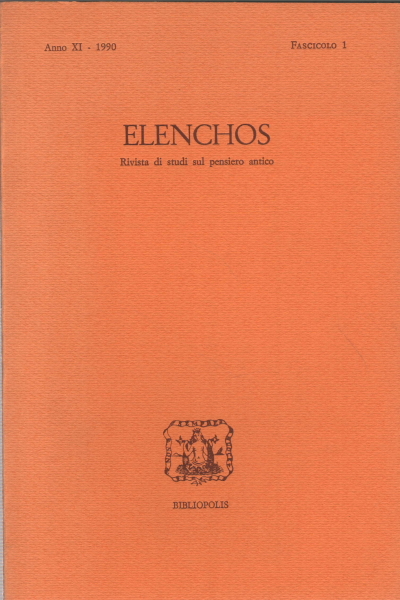 Elenchos, Anno XI - 1990, Fascicolo 1