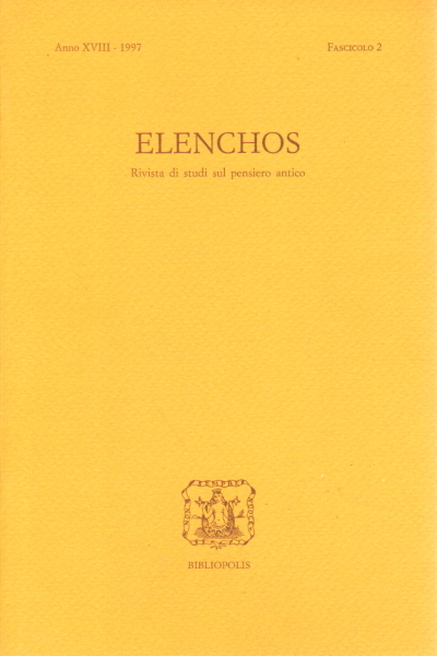 Elenchos, Anno XVIII - 1997, Fascicolo 2