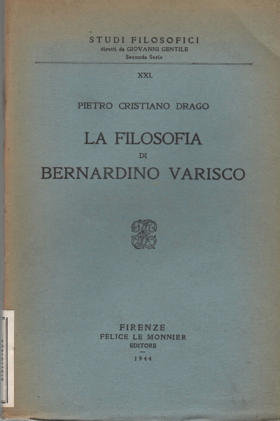 La filosofia di Bernardino Varisco