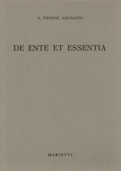 Opusculum de ente et essentia