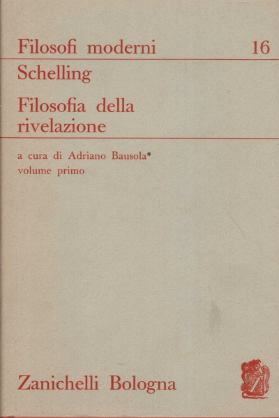 Filosofia della rivelazione, volume primo