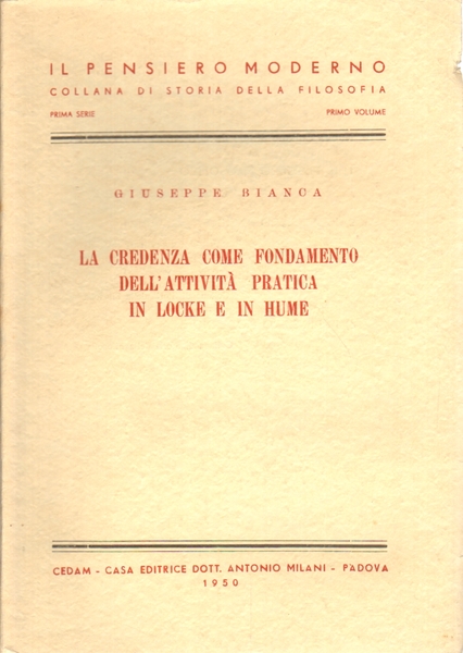 La credenza come fondamento dell'attività pratica in Locke e in …
