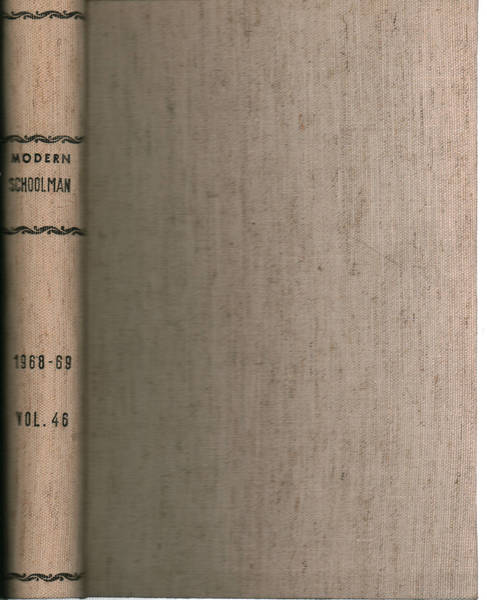The Modern Schoolman volume XLVI, 1968-1969