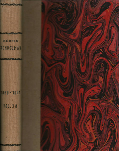 The Modern Schoolman volume XXXVIII, n.1; n.2; n.3; n.4 1960-1961