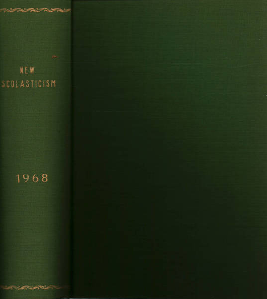 The new scholasticism Volume XLII 1968 n.1-2-3-4