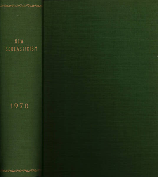 The new scholasticism Volume XLIV 1970 n.1-2-3-4