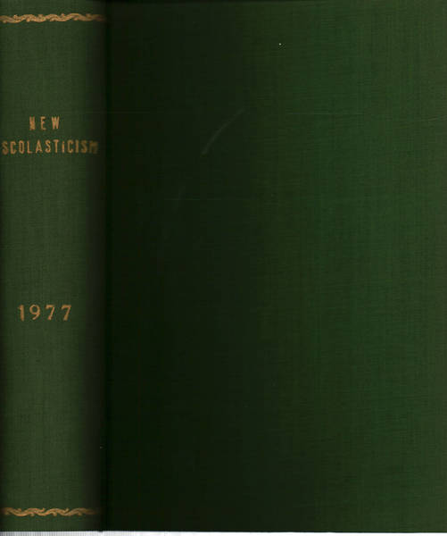 The new scholasticism Volume LI 1977 n.1-2-3-4