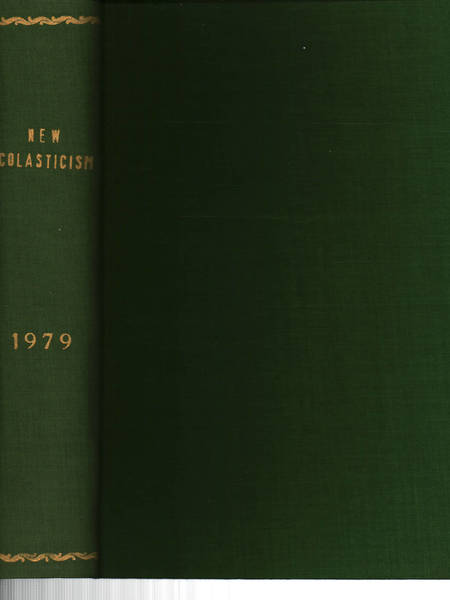 The new scholasticism Volume LIII 1979