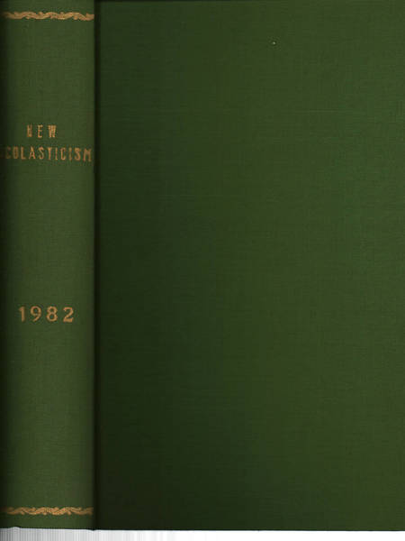 The new scholasticism Volume LVI 1982 n.1-2-3-4
