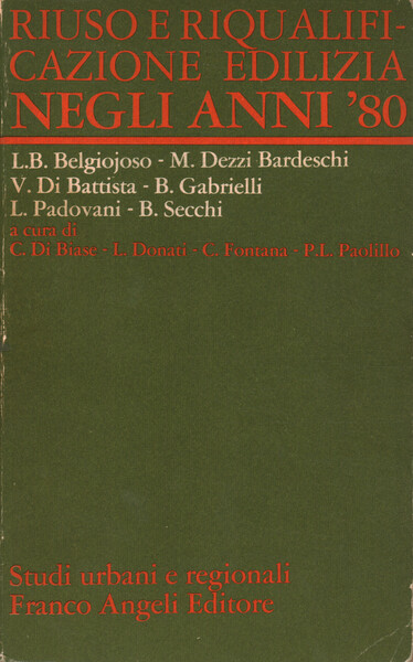 Riuso e riqualificazione edilizia negli anni '80