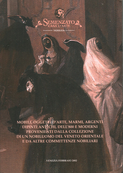 Mobili,oggetti d'arte,marmi,argenti,dipinti antichi,dell'800 e moderni provenienti dalla collezione di un …
