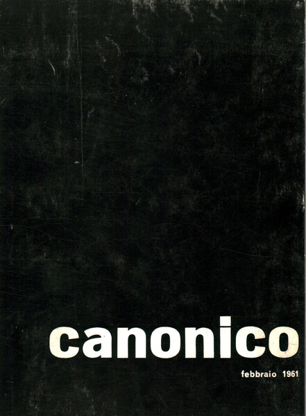Canonico. Febbraio 1961