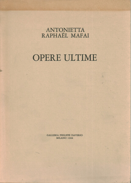 Opere ultime