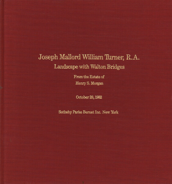 Joseph Mallord William Turner, R.A. Landscape with Walton Bridges From …