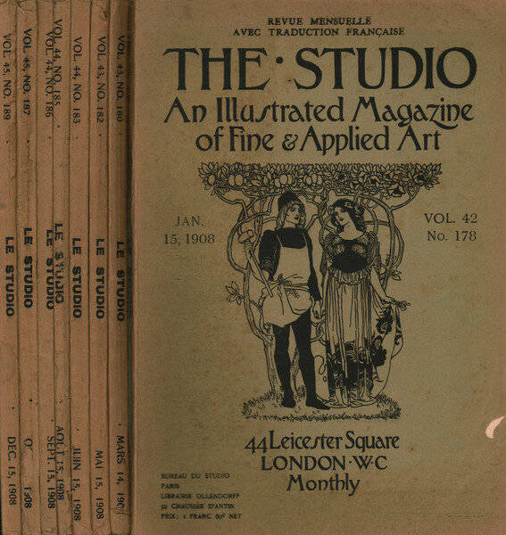 The Studio annata 1908 (8 fascicoli): vol. 42 n. 178 …