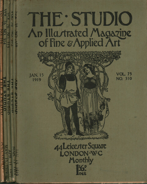 The Studio annata 1919 (6 fascicoli): vol. 75 n. 310 …