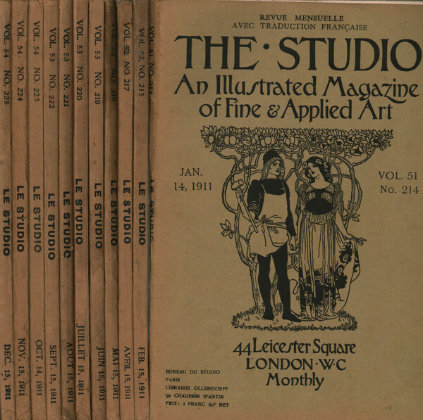 The Studio annata 1911 (11 fascicoli): vol. 51 n. 214 …