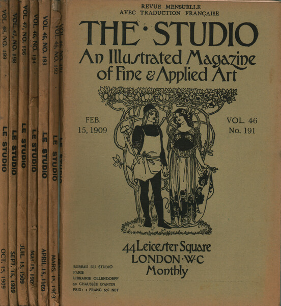 The Studio annata 1909 (7 fascicoli): vol. 46 n. 191 …