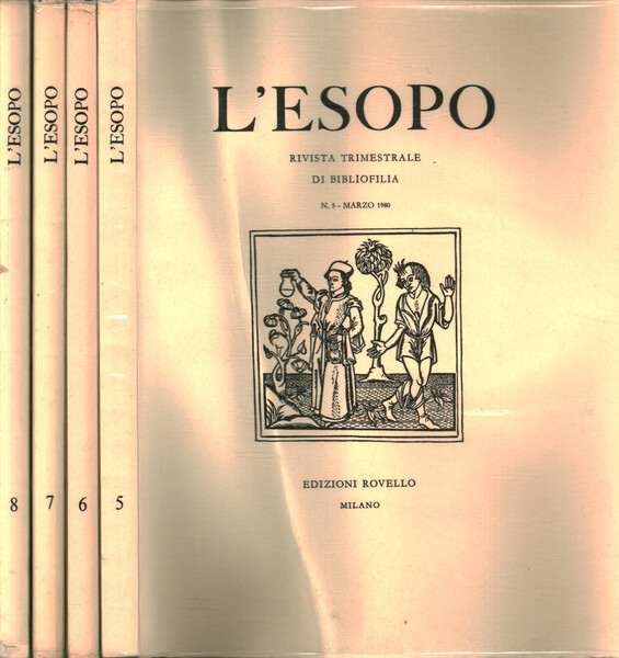 L'Esopo. Rivista trimestrale di bibliofilia - Annata completa 1980 (numeri …