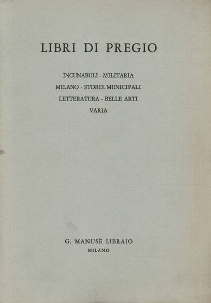 Libri di pregio
