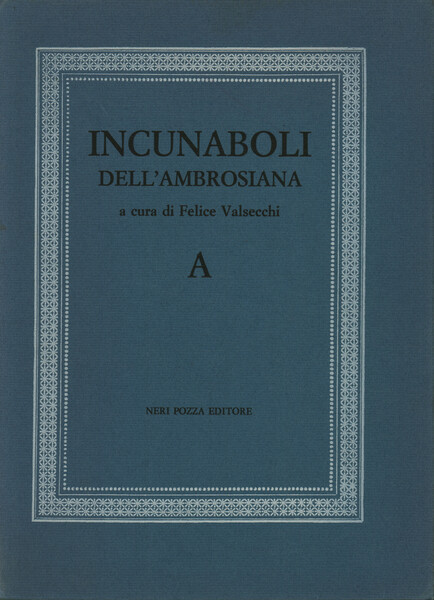 Gli incunaboli dell'Ambrosiana
