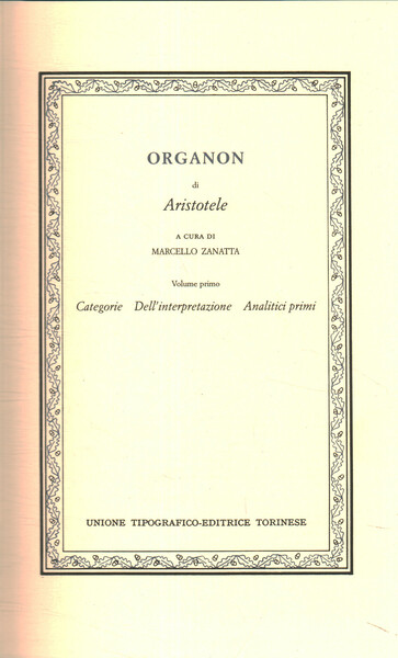 Organon Volume primo