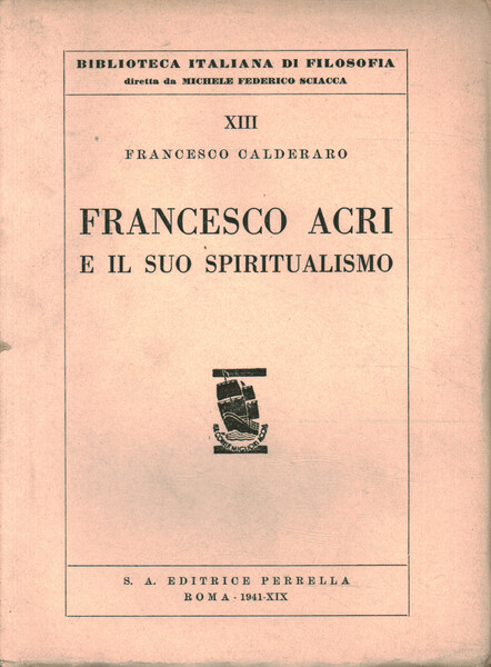 Francesco Acri e il suo spiritualismo