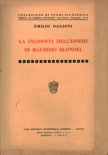 La filosofia dell'essere di Maurizio Blondel