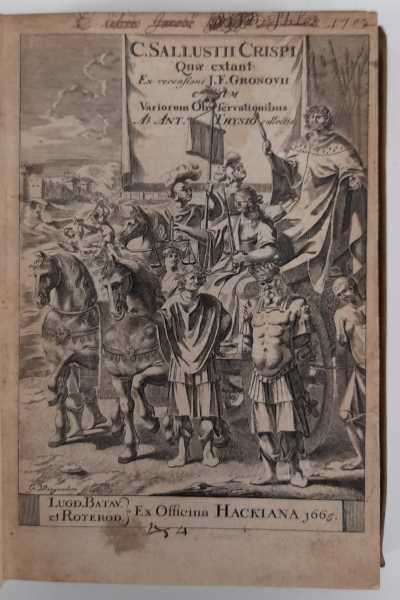 C. Sallustij Crispi Quæ extant ex recensione J.F. Gronovii. Cum …