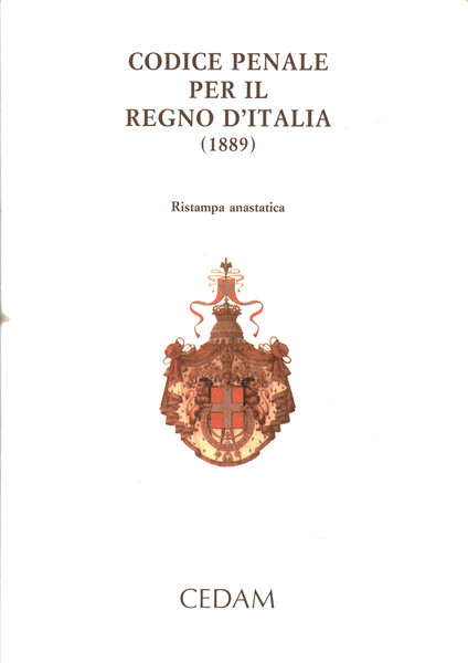 Codice penale per il Regno d'Italia (1889)