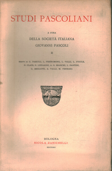Studi pascoliani (Volume II)