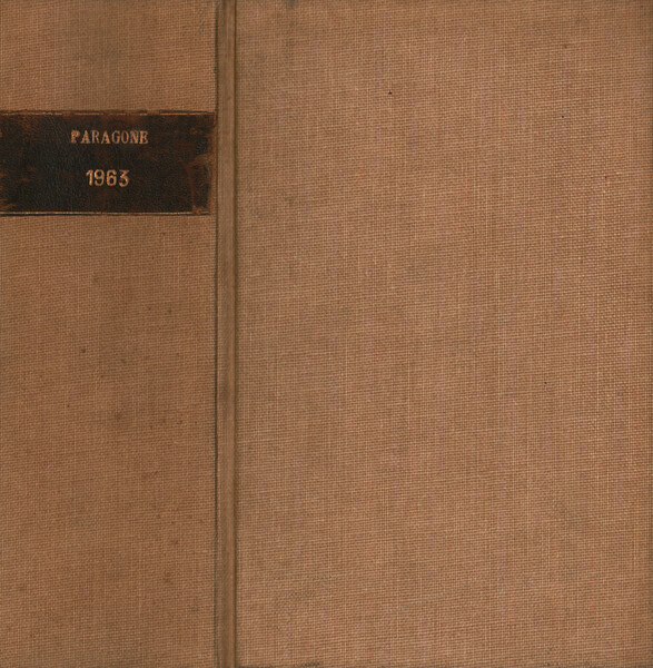 Paragone Rivista mensile di arte figurativa e letteratura. Letteratura Anno …
