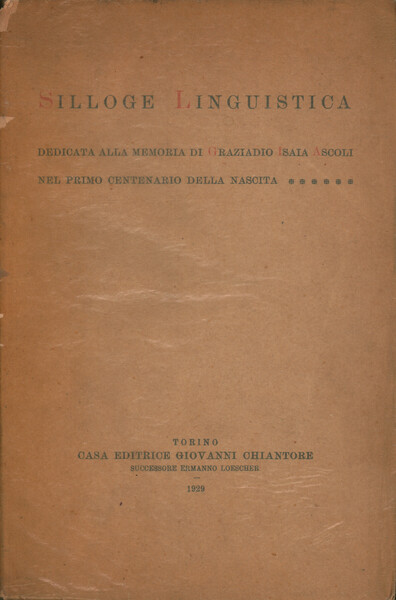 Silloge linguistica