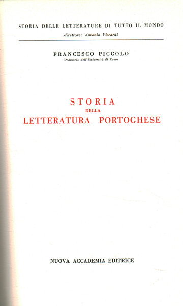 Storia della letteratura portoghese